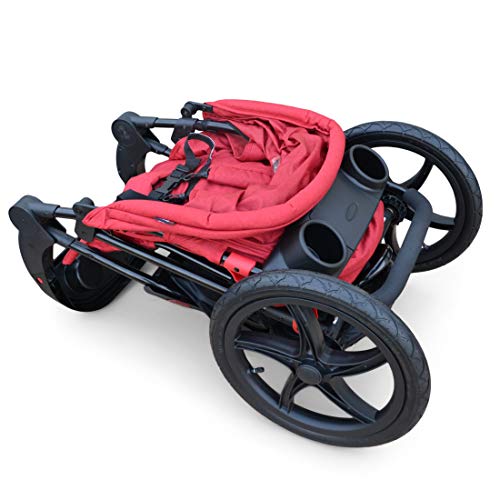 PAPILIOSHOP REBEL Silla de paseo cochecito para niño y bebé 3 ruedas (Rojo) PAPILIOSHOP REBEL Silla de paseo cochecito para niño y bebé 3 ruedas (Rojo)