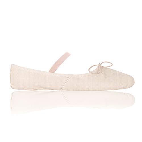 Papillon Zapatillas de Ballet para niños y Adultos, Ballet con Banda de Goma, Lino, Suela Dividida de Ante, Color Rosa, Talla 40 EU Papillon Zapatillas de Ballet para niños y Adultos, Ballet con Banda de Goma, Lino, Suela Dividida de Ante, Color Rosa, Talla 40 EU