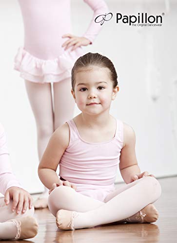 Papillon Zapatos de ballet para niños, Zapatillas de ballet con goma elástica, piel, suela completa de ante, color Negro, talla 26.5 EU Papillon Zapatos de ballet para niños, Zapatillas de ballet con goma elástica, piel, suela completa de ante, color Negro, talla 26.5 EU