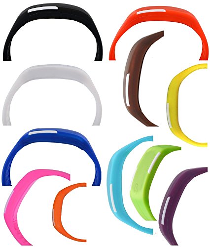 Pappi-Haunt Pack de 11 Relojes unisex con banda LED digital, artículos de regalo para niños, cumpleaños, fiesta Pappi-Haunt Pack de 11 Relojes unisex con banda LED digital, artículos de regalo para niños, cumpleaños, fiesta