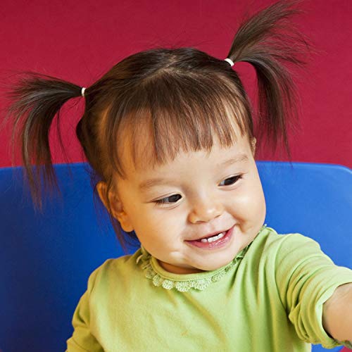 Paquete de 1000 Mini Gomas de Pelo Bandas Elásticas Suaves para Pelo de Niños, Trenzas, Peinado de Boda y Más (Transparente)