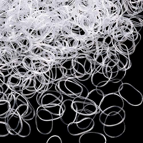 Paquete de 1000 Mini Gomas de Pelo Bandas Elásticas Suaves para Pelo de Niños, Trenzas, Peinado de Boda y Más (Transparente) Paquete de 1000 Mini Gomas de Pelo Bandas Elásticas Suaves para Pelo de Niños, Trenzas, Peinado de Boda y Más (Transparente)