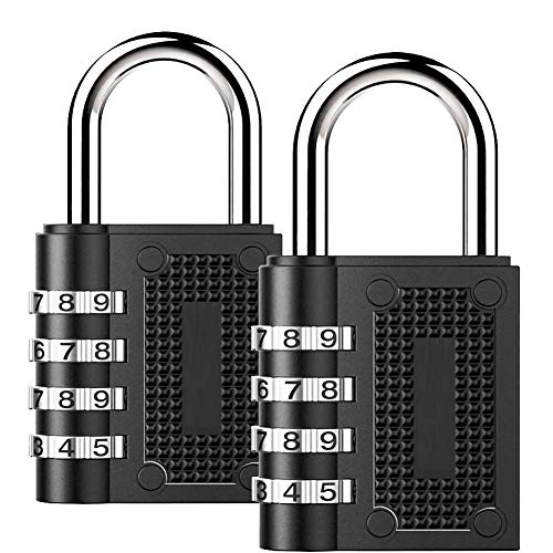 Paquete de 2 - Candado de combinación de 4 dígitos,candado para el casillero del gimnasio escolar,archivadores,caja de herramientas,casillero para empleados,cerca,cerrojo Paquete de 2 - Candado de combinación de 4 dígitos,candado para el casillero del gimnasio escolar,archivadores,caja de herramientas,casillero para empleados,cerca,cerrojo