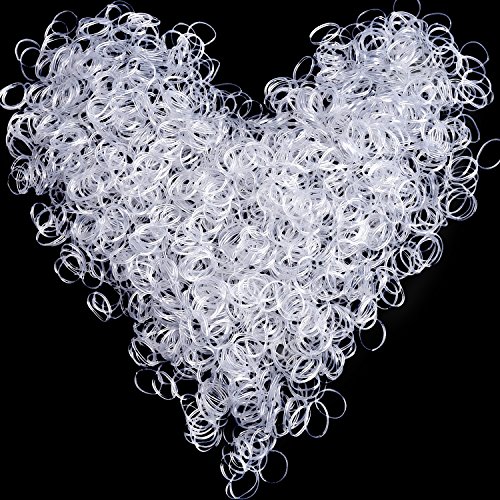 Paquete de 2000 mini bandas de goma suaves elásticas para el pelo de los niños, pequeñas rastas, peinados de boda y más (transparente) Paquete de 2000 mini bandas de goma suaves elásticas para el pelo de los niños, pequeñas rastas, peinados de boda y más (transparente)