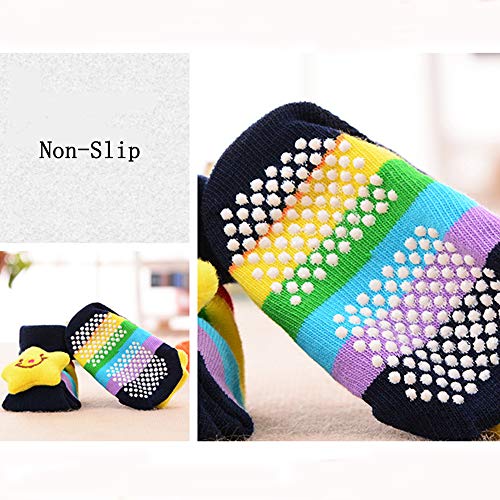 Paquete de 3 Pares Bebé Calcetines Antideslizante Soles Acogedor Dibujos Animados Recién Nacido Bebé Calcetines (M:6—18 Meses, como el Cuadro demostrado) Paquete de 3 Pares Bebé Calcetines Antideslizante Soles Acogedor Dibujos Animados Recién Nacido Bebé Calcetines (M:6—18 Meses, como el Cuadro demostrado)