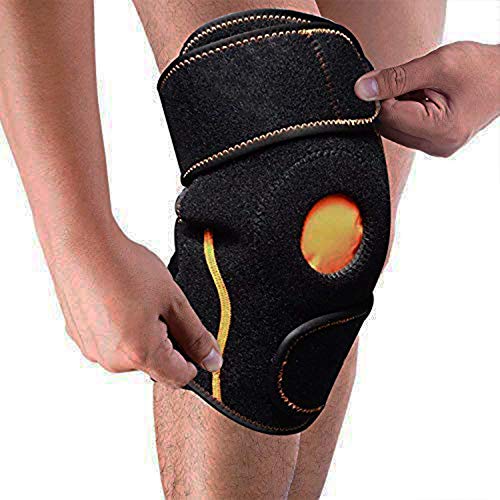 Paquete de frío de gel de hielo para rodilla para rodilla reutilizable con correa - Perfecto para cirugía de reemplazo, hinchazón, alivio del dolor articular, artritis y más - 7"x 8,5"