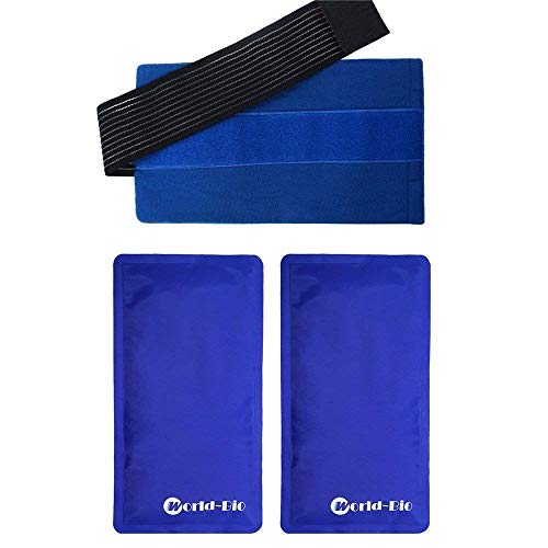 Paquete de gel reutilizable - terapia de frías y calor para el cuello, las rodillas, los hombros, los brazos - la cabeza. Alivia eficazmente el dolor y las lesiones de tobillo - 11"x 6" Paquete de gel reutilizable - terapia de frías y calor para el cuello, las rodillas, los hombros, los brazos - la cabeza. Alivia eficazmente el dolor y las lesiones de tobillo - 11"x 6"