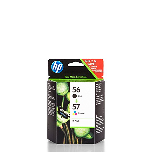 Paquete promocional de Cartucho de tinta Original HP PSC 1345 - SA342AE SA342AENr 56 & Nr 57 - NO5657 , Nr 56 & Nr 57 , SA342A - Negro, Cian, Magenta, Amarillo - 510 Páginas