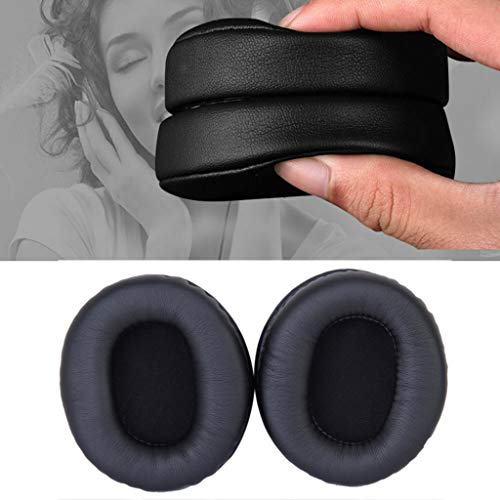 Par de almohadillas de repuesto para auriculares Audio Technica ATH-M50, M20, M30, M50S y ATH-SX1, color negro