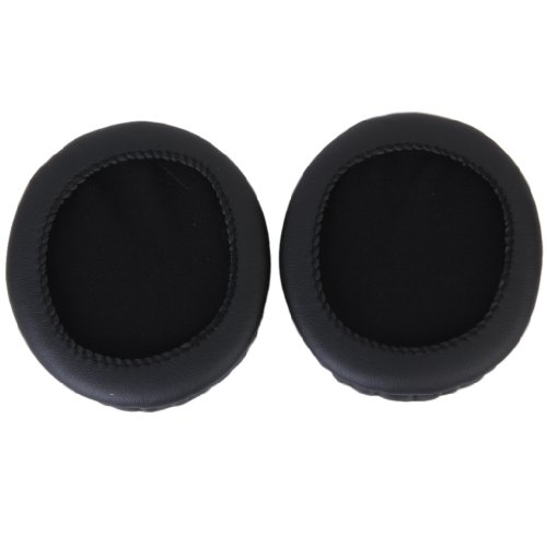 Par de almohadillas de repuesto para auriculares Audio Technica ATH-M50, M20, M30, M50S y ATH-SX1, color negro