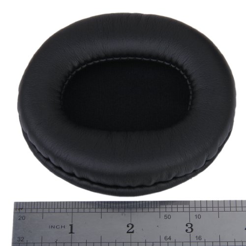 Par de almohadillas de repuesto para auriculares Audio Technica ATH-M50, M20, M30, M50S y ATH-SX1, color negro Par de almohadillas de repuesto para auriculares Audio Technica ATH-M50, M20, M30, M50S y ATH-SX1, color negro