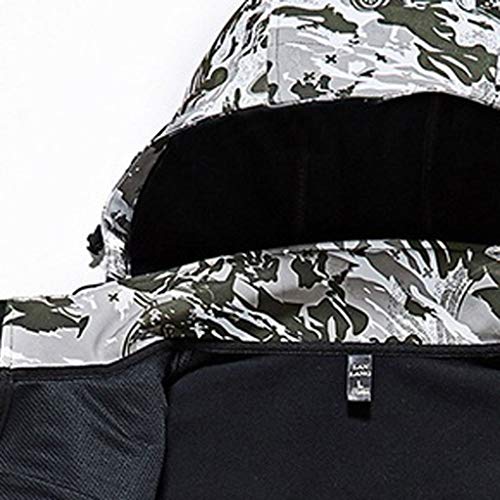 Par Otoño Invierno Manga Larga Fleece Chaqueta Al Aire Libre Impermeable Militar táctica Lucha contra la Chaqueta de Softshell Camping al Aire Libre Caminar Camuflaje Hoodie Coat