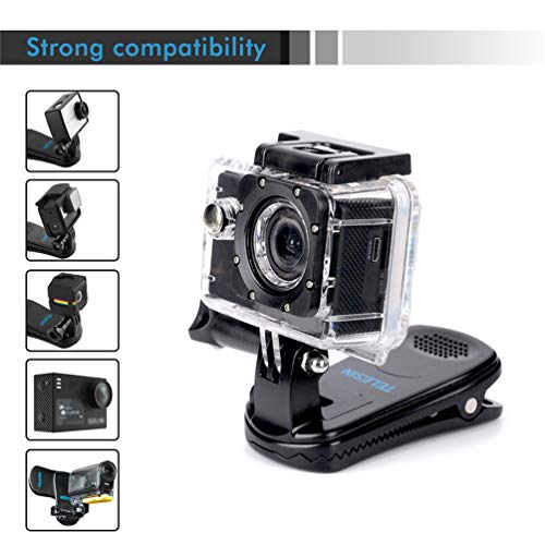 para GoPro Clip, 360 Grados Rotatorio Ajustable Clip para Gopro Accesorios Lanzamiento Rápido Abrazadera sobre Sombrero Mochila Adecuado para GoPro Hero Session 7 6 5 4 3 2018 Accion Camara para GoPro Clip, 360 Grados Rotatorio Ajustable Clip para Gopro Accesorios Lanzamiento Rápido Abrazadera sobre Sombrero Mochila Adecuado para GoPro Hero Session 7 6 5 4 3 2018 Accion Camara