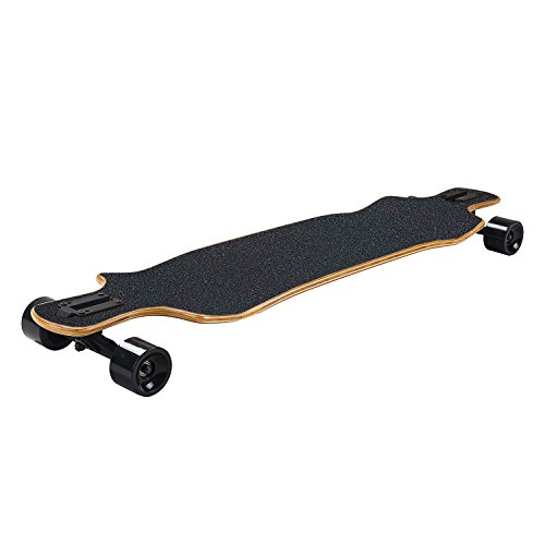 PARADOX Bamboo Longboard Drop-Down Downhill Cruiser Freeride Monopatín Skateboard (107 cm)