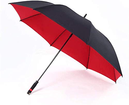 Paraguas de golf, paraguas de golf 150 cm hombres fuertes a prueba de viento semiautomática Langen Paraguas gran hombre y la mujer para hombre de negocios paraguas a prueba de viento e impermeable,A