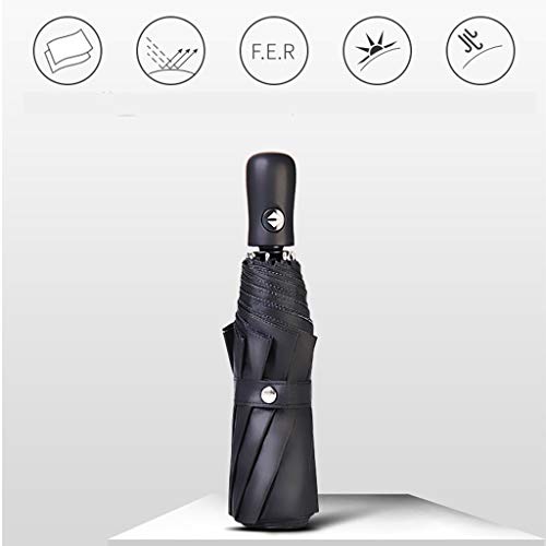 Paraguas de viaje a prueba de viento Paraguas plegable automático de doble capa compacto Plegado automático de apertura / cierre Sombrilla portátil ligera Con 99% de protección UV Con bolsa de almacen Paraguas de viaje a prueba de viento Paraguas plegable automático de doble capa compacto Plegado automático de apertura / cierre Sombrilla portátil ligera Con 99% de protección UV Con bolsa de almacen