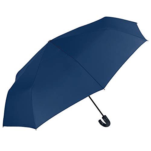 Paraguas Golf Plegable Azul Hombre con Mango Curvado - Grande Compacto Liso - Ligero y Antiviento de Fibra de Vidrio - Abre y Cierra Automatico - PFC Free - Ø 118 cm - Perletti Technology (Azul) Paraguas Golf Plegable Azul Hombre con Mango Curvado - Grande Compacto Liso - Ligero y Antiviento de Fibra de Vidrio - Abre y Cierra Automatico - PFC Free - Ø 118 cm - Perletti Technology (Azul)