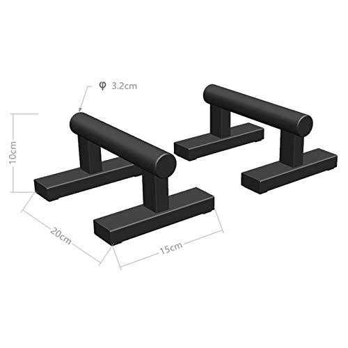 Parallettes De Acero, Barras De Empuje De Acero En Forma De H, Soporte Elástico De Estilo Ruso, Barras De Parada De Manos para Calistenia, Flexiones De Acero,Straight Handle