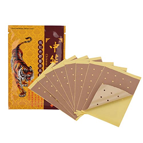 Parches para aliviar el dolor, 80 piezas / 10 paquetes de parches chinos de infrarrojos lejanos, yeso para aliviar el dolor de espalda, dolor de hombro, dolor de articulaciones, dolor muscular Parches para aliviar el dolor, 80 piezas / 10 paquetes de parches chinos de infrarrojos lejanos, yeso para aliviar el dolor de espalda, dolor de hombro, dolor de articulaciones, dolor muscular