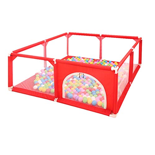 Parque Infantil Carpa Infantería para niños Juguetes domésticos Casa Juego para bebés Parque Infantil Valla de Barra de rastreo Puerta Banda con Cremallera Y Red de Seguridad(Rojo) 150x150x65cm Parque Infantil Carpa Infantería para niños Juguetes domésticos Casa Juego para bebés Parque Infantil Valla de Barra de rastreo Puerta Banda con Cremallera Y Red de Seguridad(Rojo) 150x150x65cm