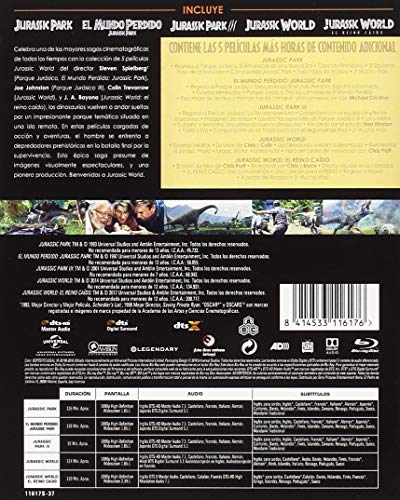Parque Jurásico 1-5 [Blu-ray]