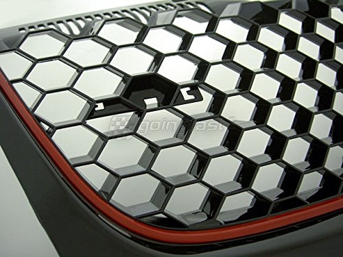 Parrilla frontal Sport para Golf 5 GTI/Jetta 5 Panal de Abeja sin emblema 05-09 Parrilla frontal Sport para Golf 5 GTI/Jetta 5 Panal de Abeja sin emblema 05-09