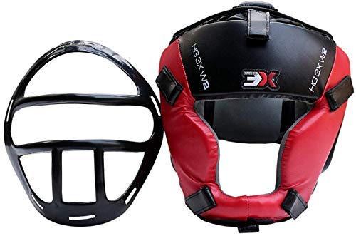Parrilla Jefe De Guardia para MMA Boxeo Guardia De Cabeza Cuero Maya Hide Yelmo MMA Engranaje Artes Marciales Patada Lucha Cara Casco De Entrenamiento Boxeo Protector De Combate Protección De Karate Parrilla Jefe De Guardia para MMA Boxeo Guardia De Cabeza Cuero Maya Hide Yelmo MMA Engranaje Artes Marciales Patada Lucha Cara Casco De Entrenamiento Boxeo Protector De Combate Protección De Karate