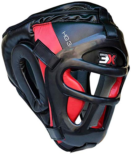Parrilla Jefe De Guardia para MMA Boxeo Guardia De Cabeza Cuero Maya Hide Yelmo MMA Engranaje Artes Marciales Patada Lucha Cara Casco De Entrenamiento Boxeo Protector De Combate Protección De Karate Parrilla Jefe De Guardia para MMA Boxeo Guardia De Cabeza Cuero Maya Hide Yelmo MMA Engranaje Artes Marciales Patada Lucha Cara Casco De Entrenamiento Boxeo Protector De Combate Protección De Karate