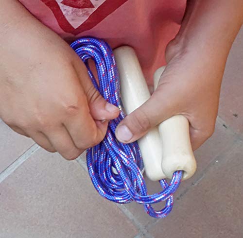 Partituki Pack de 20 Cuerdas para Saltar. Combas con Mango de Madera y una Guirnalda de 10 m. Ideal para Juegos al Aire Libre y Detalles de Cumpleaños Infantiles. Partituki Pack de 20 Cuerdas para Saltar. Combas con Mango de Madera y una Guirnalda de 10 m. Ideal para Juegos al Aire Libre y Detalles de Cumpleaños Infantiles.