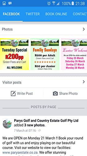 Parys Golf Estate Social Pages