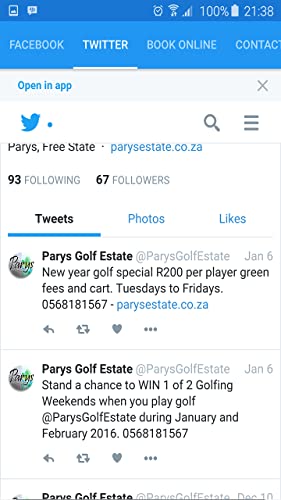 Parys Golf Estate Social Pages