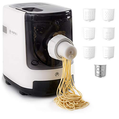 Pastaio | Máquina para pasta fresca y para masas. Pasta Maker, hasta 800 g de pasta por ciclo, peso automático, 7 plantillas incluidas para 10 tipos de pasta, 180 W