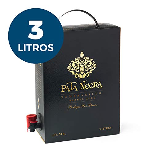 Pata Negra Tempranillo Premium - Vino Tinto D.O. Valdepeñas - Bag in Box de 3 Litros