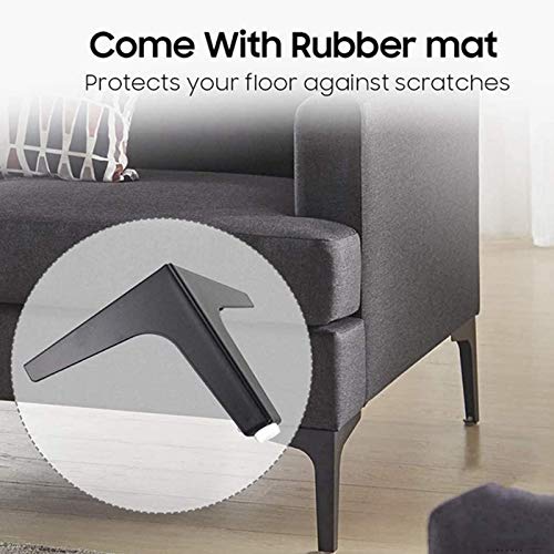 Patas De Mueble Triangulares Negras Pata De Mesa Diy Acero Negro Pies De Armario Diy Metal De Repuesto Para Mesa De Centro, Mesa De Comedor, Escritorio De Diseño, Mesita De Noche, Sillas, Armario