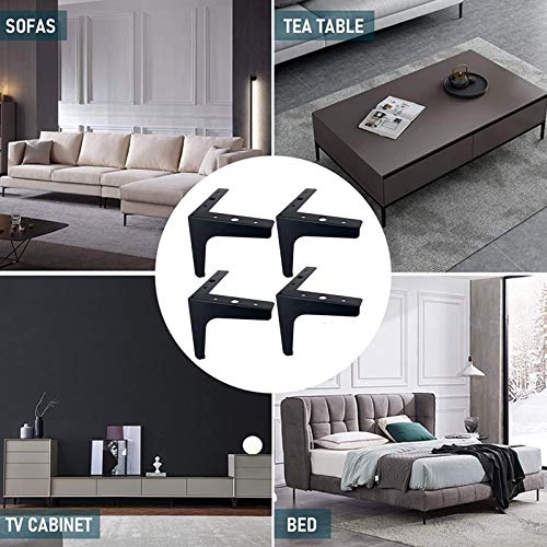 Patas De Mueble Triangulares Negras Pata De Mesa Diy Acero Negro Pies De Armario Diy Metal De Repuesto Para Mesa De Centro, Mesa De Comedor, Escritorio De Diseño, Mesita De Noche, Sillas, Armario Patas De Mueble Triangulares Negras Pata De Mesa Diy Acero Negro Pies De Armario Diy Metal De Repuesto Para Mesa De Centro, Mesa De Comedor, Escritorio De Diseño, Mesita De Noche, Sillas, Armario