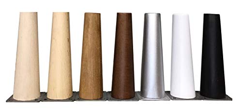 patas para muebles de madera. Patas inclinadas cónicas con placa de montaje ya instalada patas de madera para sofas mesitas armarios 15 cm alto patas para muebles de madera. Patas inclinadas cónicas con placa de montaje ya instalada patas de madera para sofas mesitas armarios 15 cm alto