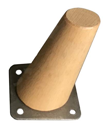 patas para muebles madera haya. Patas cónicas con inclinación, y placa de montaje ya instaladas. 8 cm alto color natural (8 cm) patas para muebles madera haya. Patas cónicas con inclinación, y placa de montaje ya instaladas. 8 cm alto color natural (8 cm)