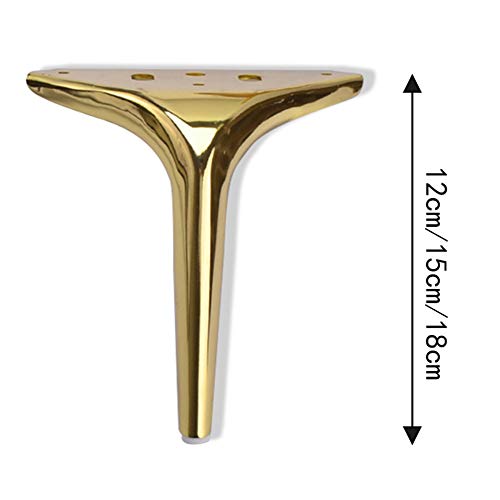 Patas triangulares para muebles x4, patas de soporte para muebles, material de acero, adecuado para sofá, patas de gabinete, fuerte capacidad de carga, enviar tornillos de instalación/dorado Patas triangulares para muebles x4, patas de soporte para muebles, material de acero, adecuado para sofá, patas de gabinete, fuerte capacidad de carga, enviar tornillos de instalación/dorado