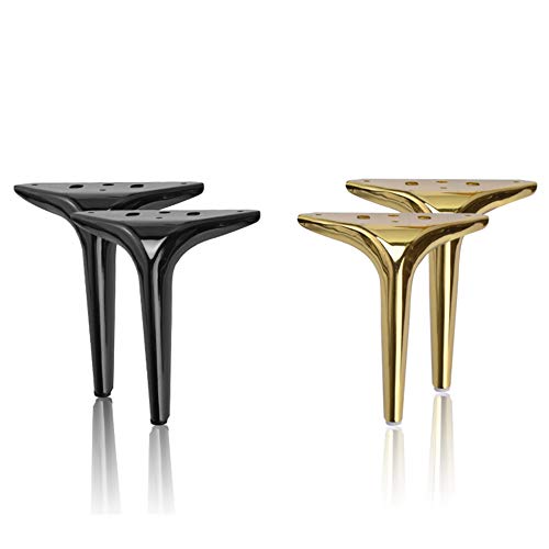 Patas triangulares para muebles x4, patas de soporte para muebles, material de acero, adecuado para sofá, patas de gabinete, fuerte capacidad de carga, enviar tornillos de instalación/dorado Patas triangulares para muebles x4, patas de soporte para muebles, material de acero, adecuado para sofá, patas de gabinete, fuerte capacidad de carga, enviar tornillos de instalación/dorado