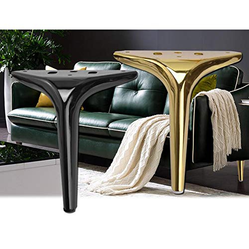 Patas triangulares para muebles x4, patas de soporte para muebles, material de acero, adecuado para sofá, patas de gabinete, fuerte capacidad de carga, enviar tornillos de instalación/dorado Patas triangulares para muebles x4, patas de soporte para muebles, material de acero, adecuado para sofá, patas de gabinete, fuerte capacidad de carga, enviar tornillos de instalación/dorado