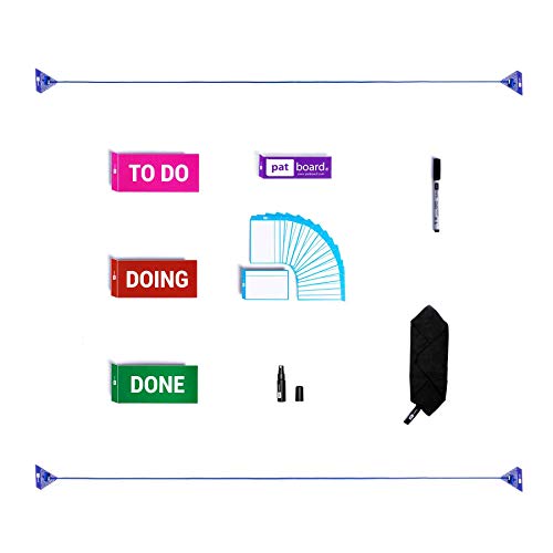 PATboard Kit Casero para Tablero Scrum y Tablero Kanban - Magnéticos