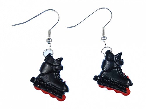 Patines en línea patines pendientes Miniblings patines de ruedas patines patinador schwz roja Patines en línea patines pendientes Miniblings patines de ruedas patines patinador schwz roja
