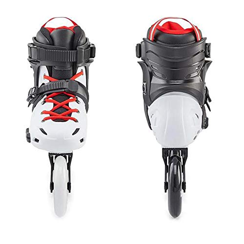 Patines en línea Ruedas PU Niños Adultos Patinaje sobre Ruedas Zapatos Fibra de Vidrio Cuff Patines Rollerblade Black 42 Patines en línea Ruedas PU Niños Adultos Patinaje sobre Ruedas Zapatos Fibra de Vidrio Cuff Patines Rollerblade Black 42