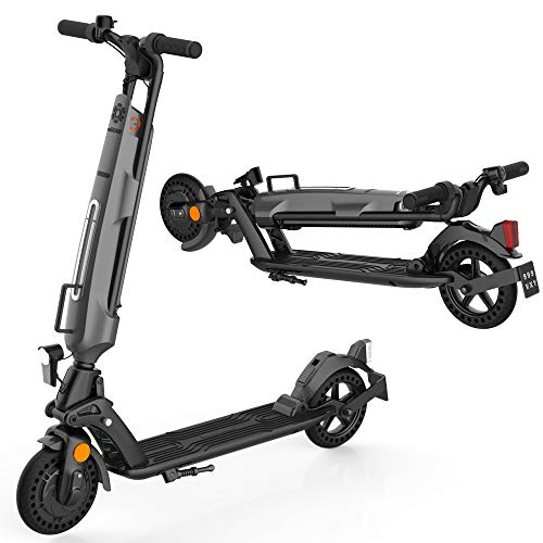 Patinete Eléctrico Adultos Scooter eléctrico plegable Batería desmontable Aumentar el rango 30 km, motor de 350 W y velocidad máxima 20 km / h Scooter eléctrico, puerto USB incorporado