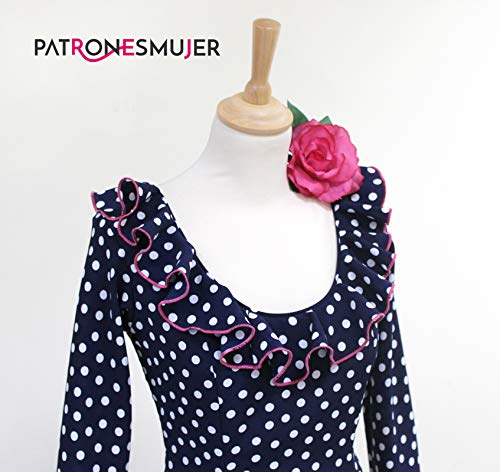 Patrón de costura vestido flamenca mujer de Nejas con vuelo para hacerlo tú misma. Tutorial en vídeo para ayudarte a realizarlo. Talla 36 a la 52. Patrón multitalla en papel.… Patrón de costura vestido flamenca mujer de Nejas con vuelo para hacerlo tú misma. Tutorial en vídeo para ayudarte a realizarlo. Talla 36 a la 52. Patrón multitalla en papel.…