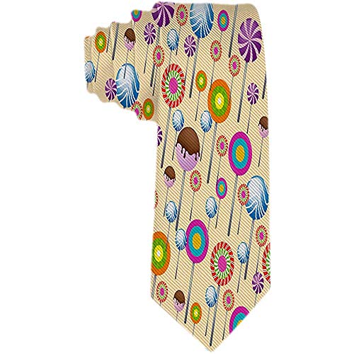 Patrón de merienda dulce para hombre Corbata de piruleta de caramelo Corbata de poliéster Corbatas de jacquard tejidas Corbatas Regalo novedoso para hombre Patrón de merienda dulce para hombre Corbata de piruleta de caramelo Corbata de poliéster Corbatas de jacquard tejidas Corbatas Regalo novedoso para hombre