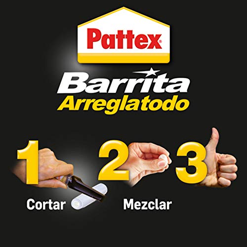 Pattex Barrita arreglatodo, masilla adhesiva sella, pega, monodosis 6 x 5 gr