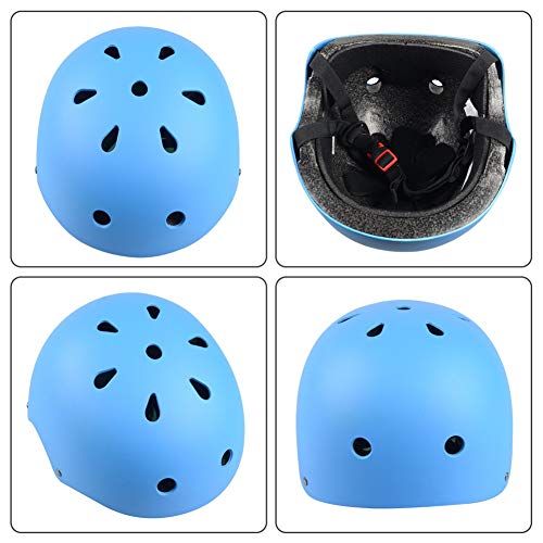 Pattinaggio per Bambini Equipaggiamento Protettivo, Pattinaggio A Rotelle Pattini A Rotelle Pattini A Rotelle Casco Protettivo Ciclista Gioco Pattinaggio (Matte Black,M)