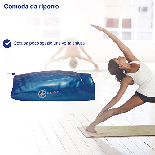 PavaMara fitball - Pelota de fitness pilates de 55/65/75 cm – Balón de gimnasia en el gimnasio en casa – Fisioterapia espalda (gris, 65 cm)