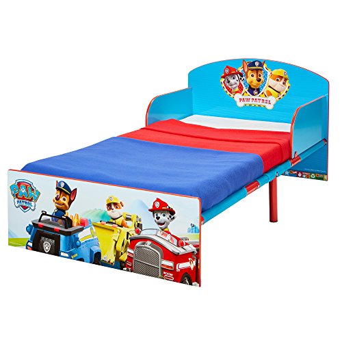 Paw Patrol Cama Infantil, Madera, Azul, 42.50x77.00x143.00 cm